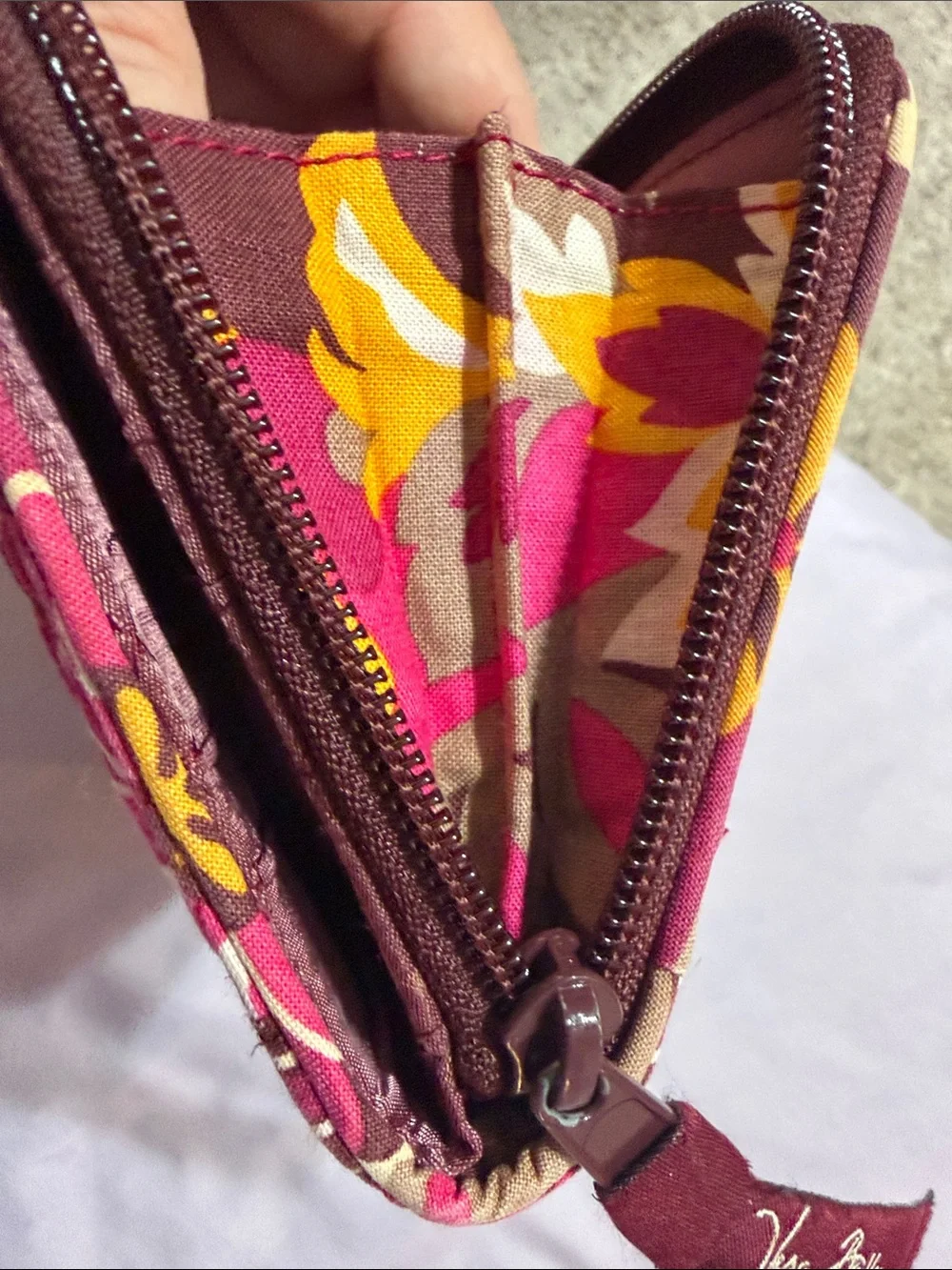 Vera Bradley “Carnaby”Quilted Wristlet Wallet